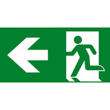 VanLien Noodverlichting: Vluchtwegsignalering  voor de installateur LED Noodverlichtings armatuur Evago  Toebehoren |  Pictogramplaat vluchtroute Links - Type PP220/53