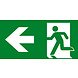 VanLien Noodverlichting: Vluchtwegsignalering  voor de installateur LED Noodverlichtings armatuur Evago  Toebehoren |  Pictogramplaat vluchtroute Links - Type PP220/53