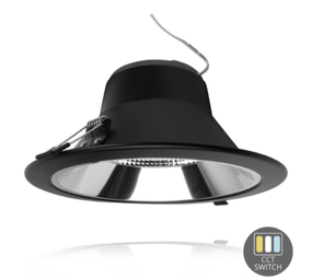 LCB LED Europe  LED Downlight Zwart  - Reflector -3000K- 4000K - 5000K CCT - Zaagmaat Ø195-227mm Buitenmaat 230mm - 19W - 116lm/W  - 2 Jaar Garantie