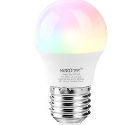 milight LED Lamp E27 - Kogel - 4W - RGB+CCT- 2.4 GHz - 340lm | MIBOXER