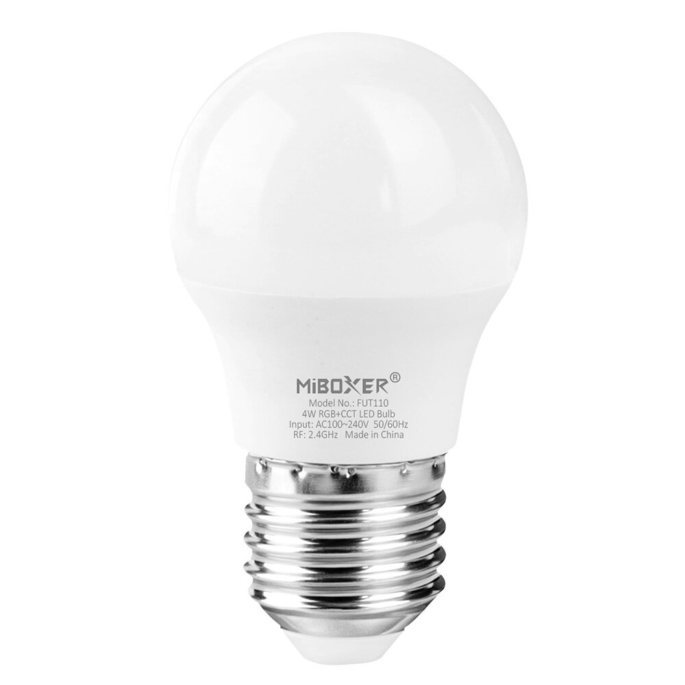 milight LED Lamp E27 - Kogel - 4W - RGB+CCT- 2.4 GHz - 340lm | MIBOXER