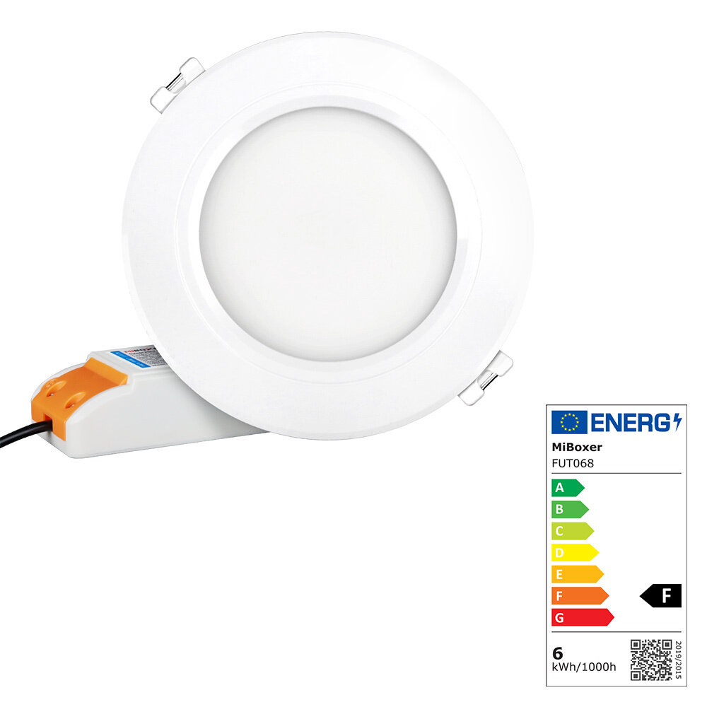 LED Downlight - 6W - RGB+CCT - 2,4 GHz - Wit -  Φ90~95mm | MIBOXER
