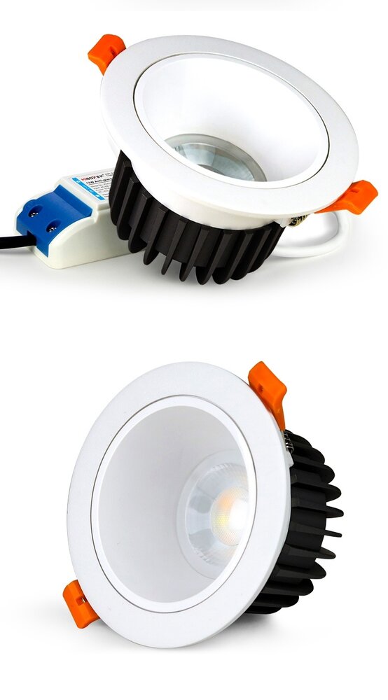 milight LED Downlight - Anti-glans - 12W - RGB+CCT - 1000lm - ø95-100mm | MIBOXER