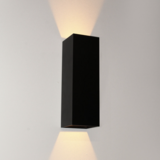 LCB LED Europe  LED Buiten Wandlamp IP65 - 250MM  - VEGAS250 - 8W  720Lm - 2700K 827 Warm Wit  | Zwart