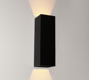 LCB LED Europe  LED Buiten Wandlamp IP65 - 250MM  - VEGAS250 - 8W  720Lm - 2700K 827 Warm Wit  | Zwart