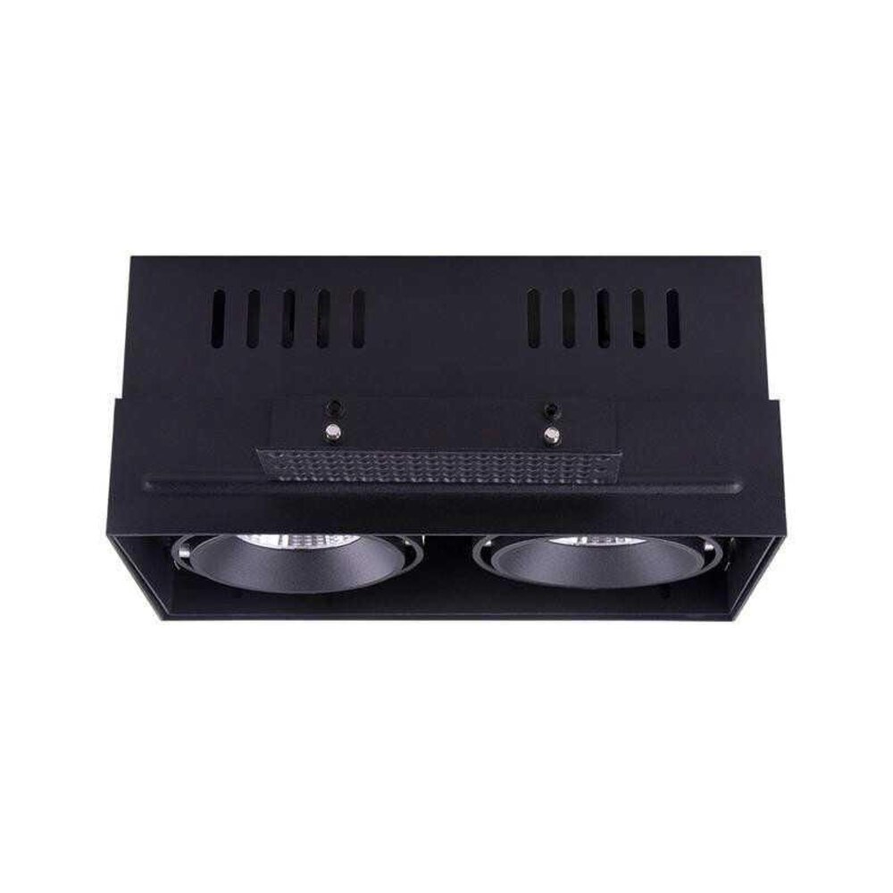 LCB LED Europe  LED Inbouwspot TROFA Dubbel - Trimless – Vierkant | Zwart