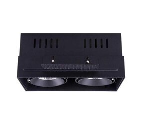 LCB LED Europe  LED Inbouwspot TROFA Dubbel - Trimless – Vierkant | Zwart