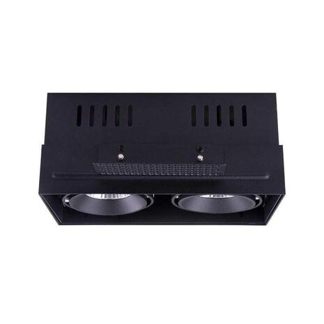 LCB LED Europe  LED Inbouwspot TROFA Dubbel - Trimless – Vierkant | Zwart