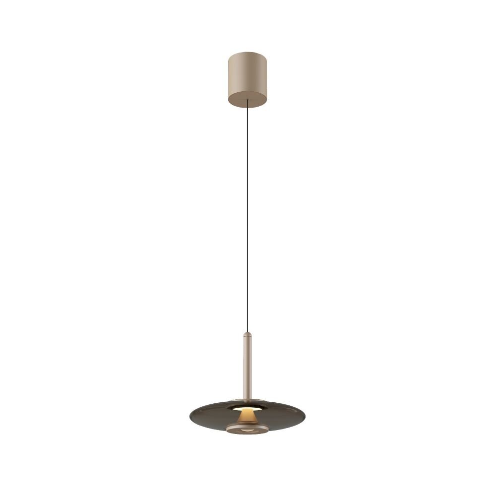 Artdelight Dimbare LED Hanglamp Champagne  - MADISON Ø22cm  - 11W 950Lm - 2700K  927 Warm Wit | Champagne - TRIAC DIM