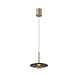 Artdelight Dimbare LED Hanglamp Champagne  - MADISON Ø22cm  - 11W 950Lm - 2700K  927 Warm Wit | Champagne - TRIAC DIM