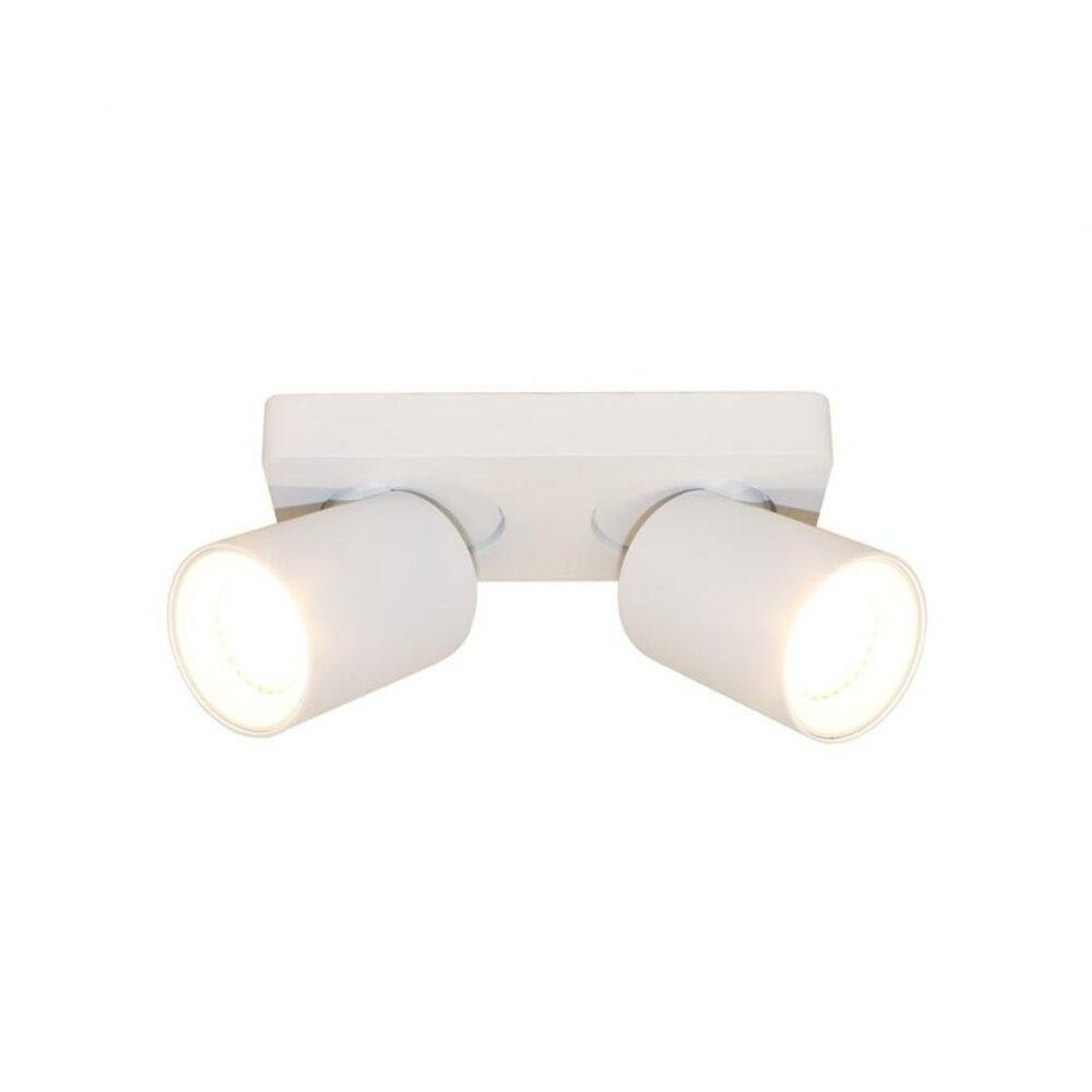 LCB LED Europe LED Plafondspot Megano - Wit - GU10 Fitting - 2 Voudig LCB LED Europe LED Plafondspot Megano - Wit - GU10 Fitting - 2 Voudig