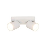 LCB LED Europe  LED Plafondspot Megano - Wit - GU10 Fitting - 2 Voudig