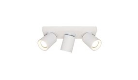 LCB LED Europe  LED Plafondspot Megano - Wit - GU10 Fitting - 3 Voudig