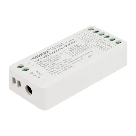 2 in 1 LED Controller | 2.4 GHz RF | Enkelvoudige kleur & CCT 2 in 1 LED Controller | 2.4 GHz RF | Enkelvoudige kleur & CCT