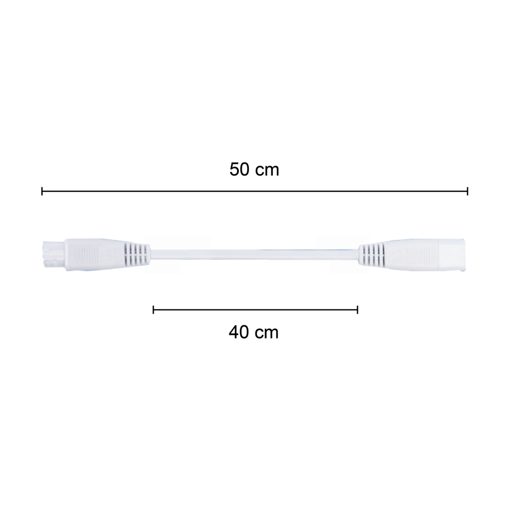 LCB LED T5 Armatuur Toebehoren  | 50CM Koppelsnoer Male / Female verbinding -  Verlengsnoer