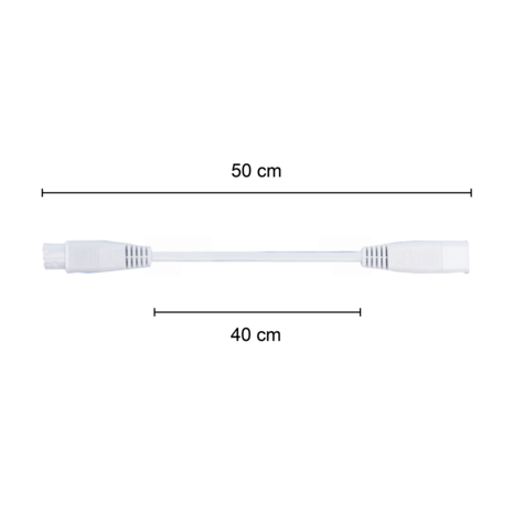 LCB LED Europe T5 Armatuur Toebehoren | 50CM Koppelsnoer Male / Female verbinding - Verlengsnoer LCB LED Europe T5 Armatuur Toebehoren | 50CM Koppelsnoer Male / Female verbinding - Verlengsnoer