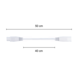 LCB LED Europe T5 Armatuur Toebehoren | 50CM Koppelsnoer Male / Female verbinding - Verlengsnoer LCB LED Europe T5 Armatuur Toebehoren | 50CM Koppelsnoer Male / Female verbinding - Verlengsnoer