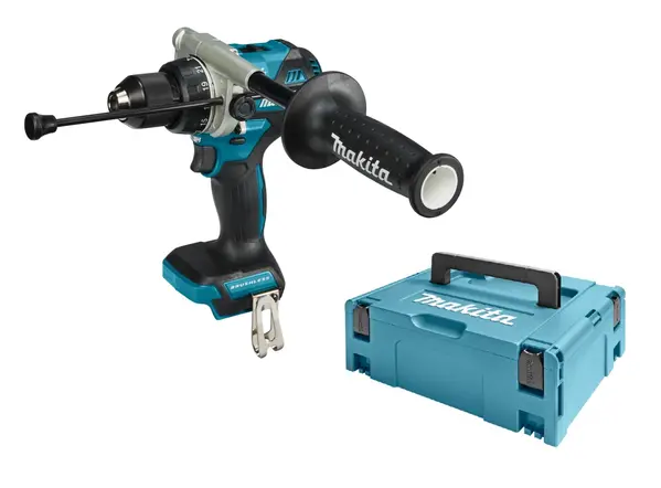 Makita: Professioneel Gereedschap voor de elektricien Accu Klopboor-/Schroefmachine - Body in Mbox - 130Nm - Koolborstelloos - 18V - Li-Ion | DHP486ZJ