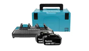 Makita: Professioneel Gereedschap voor de elektricien Accu Starterset - Duolader in Mbox - 2x 5.0Ah - 18V - Li-Ion | 197629