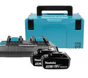 Makita: Professioneel Gereedschap voor de elektricien Accu Starterset - Duolader in Mbox - 2x 5.0Ah - 18V - Li-Ion | 197629