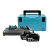 Makita: Professioneel Gereedschap voor de elektricien Accu Starterset - Duolader in Mbox - 2x 5.0Ah - 18V - Li-Ion | 197629