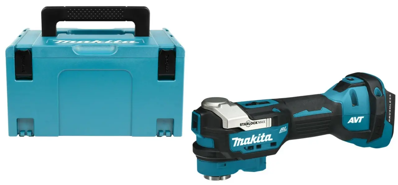 Makita: Professioneel Gereedschap voor de elektricien Accu Multitool - Body in Mbox - 18V - Li-Ion - Koolborstelloos | DTM52ZJ LXT