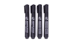 Benson MARKEERSTIFT - Permanent -Fijn - 4 Stuks - Zwart Benson MARKEERSTIFT - Permanent -Fijn - 4 Stuks - Zwart