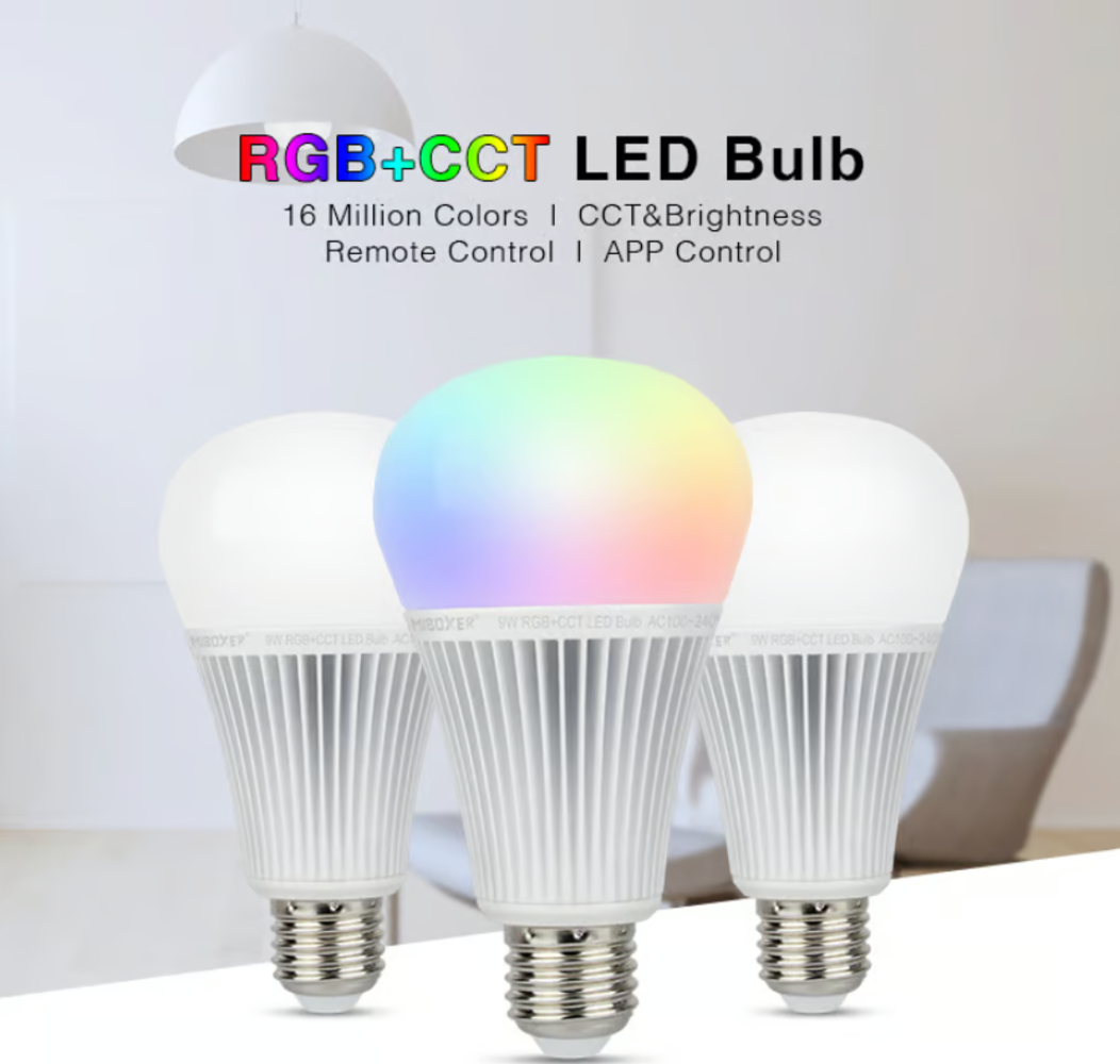 Mi-Light LED Spot - E27 - 9W - RGB - CCT - MIBOXER Mi-Light LED Spot - E27 - 9W - RGB - CCT - MIBOXER