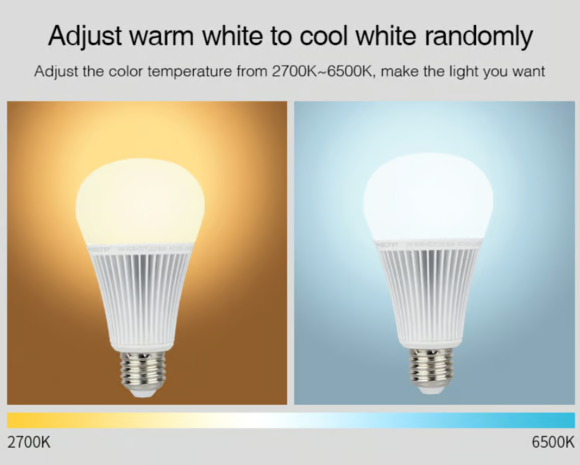 Mi-Light LED Spot - E27 - 9W - RGB - CCT - MIBOXER Mi-Light LED Spot - E27 - 9W - RGB - CCT - MIBOXER