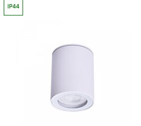 LED Plafondlamp - CHLOE GU10 - 1x GU10 - IP44 - 250V - Ø70x90mm - Wit - Opbouw