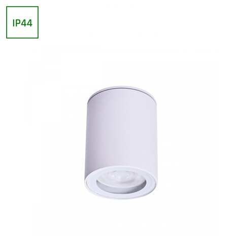 LED Plafondlamp - CHLOE GU10 - 1x GU10 - IP44 - 250V - Ø70x90mm - Wit - Opbouw
