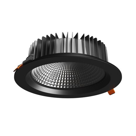 Spectrum LED Downlight IP54 - VIRGA 2 Zwart - 230MM - 27W 3375Lm - 4000K 940 Koel Wit  | 60° Graden Spreidingshoek - 210MM Zaagmaat Spectrum LED Downlight IP54 - VIRGA 2 Zwart - 230MM - 27W 3375Lm - 4000K 940 Koel Wit  | 60° Graden Spreidingshoek - 210MM Zaagmaat