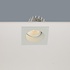 LED Inbouwspot IP44 - Vierkant VENICE 80MM - Matt Wit 1-Lichts - 8W 810Lm - 2700K 827 Warm Wit | Kantelbaar - Stralingshoek 36° - Zaagmaat 68MM