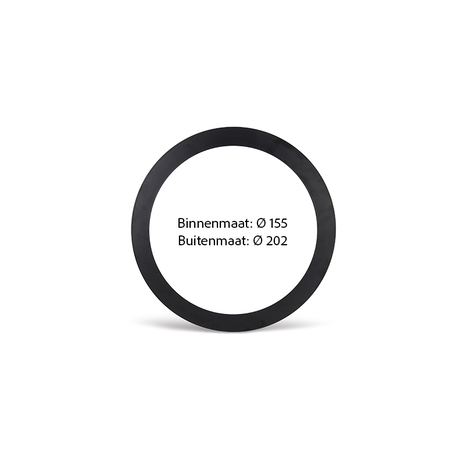 LCB LED Europe Verloopring - Opvulring - Alu Zwart - Ø155MM - Ø202MM LCB LED Europe Verloopring - Opvulring - Alu Zwart - Ø155MM - Ø202MM