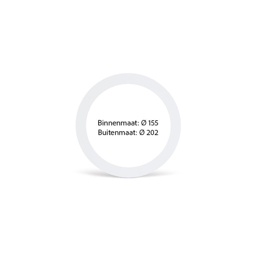 LCB LED Europe Verloopring - Opvulring - Alu Matt Wit - Ø155MM - Ø202MM LCB LED Europe Verloopring - Opvulring - Alu Matt Wit - Ø155MM - Ø202MM