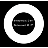LCB LED Verloopring - Opvulring - Wit - Ø065MM - Ø105MM LCB LED Verloopring - Opvulring - Wit - Ø065MM - Ø105MM