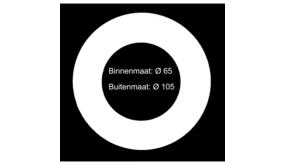 LCB LED Verloopring - Opvulring - Wit - Ø065MM - Ø105MM LCB LED Verloopring - Opvulring - Wit - Ø065MM - Ø105MM