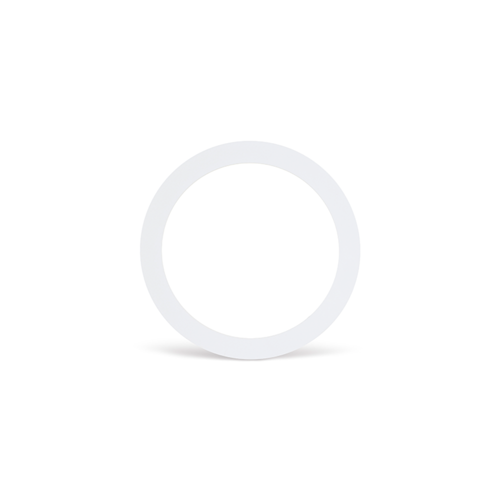 LCB LED Verloopring - Opvulring - Alu Matt Wit - Ø180MM  - Ø224MM