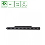 Spectrum voor de installateur: Betaalbare kwaliteit en veelzijdige LED-oplossingen LED 48V Dimbare Magnetische Spot Louvre Trackbar Zwart - 22W 2250Lm | Tunable White 2700-6500K | Zigbee 3.0 Shift systeem