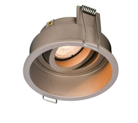 Artdelight Inbouwspot armatuur IP20 - REX 92MM - Champagne - 1-Lichts | GU10 fitting - Kantelbaar 30° - Zaagmaat 86MM