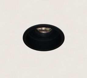 LCB LED Europe  Inbouwspot armatuur IP20 - REX 92MM - Zwart - 1-Lichts | GU10 fitting - Kantelbaar 30° - Zaagmaat 86MM