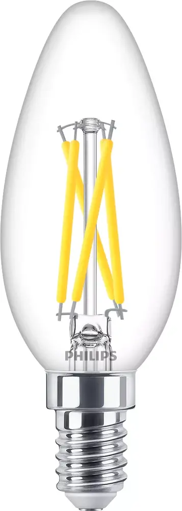 Philips LED Verlichting | Officieel distributeur MASTER LED E14 Kaars Filament Helder 2.5W 340lm - 922-927 Dim To Warm | Beste Kleurweergave - Dimbaar - Vervangt 25W