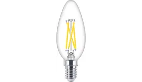 Philips LED Verlichting | Officieel Assortiment Signify Professional. MASTER LED E14 Kaars Filament Helder 2.5W 340lm - 922-927 Dim To Warm | Beste Kleurweergave - Dimbaar - Vervangt 25W