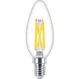 Philips LED Verlichting | Officieel Assortiment Signify Professional. LED Lamp - MASTER - E14 Kaars Filament Helder - 3.4W 470lm - 922-927 Dim To Warm - Dimbaar | Beste Kleurweergave