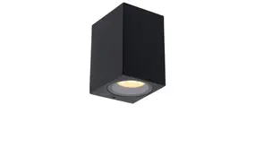 Lucide LED Buiten Wandlamp IP44 - Zwart Alu Downlight 100MM - ZARO | 1 Lichts - GU10 Fitting - 68MM Breed Lucide LED Buiten Wandlamp IP44 - Zwart Alu Downlight 100MM - ZARO | 1 Lichts - GU10 Fitting - 68MM Breed