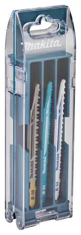 Makita Decoupeerzaagbladenset B-44426 - 10-delig - HCS/HSS - Voor Hout & Metaal - T-schacht Makita Decoupeerzaagbladenset B-44426 - 10-delig - HCS/HSS - Voor Hout & Metaal - T-schacht