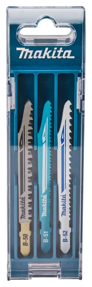 Makita: Professioneel Gereedschap voor de elektricien Decoupeerzaagbladenset B-44426 - 10-delig - HCS/HSS - Voor Hout & Metaal - T-schacht