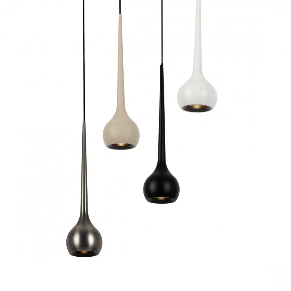 KS VERLICHTING Lynea Hanglamp Gun Metal - LED - Aluminium - Geïntegreerde LED-lichtbron - Design - Druppelvorm - Modern