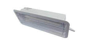 Macbright LED Noodverlichting inbouw armatuur IP20 - Transpartant Continu - 4W 320Lm 5000K | IK08 - Zelftest - Type TIC -N/N 4W 840 PT - 420x130mm - Zonder Pictogram