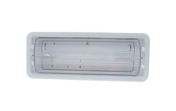 Macbright LED Noodverlichting inbouw armatuur IP20 - Transpartant Continu - 4W 320Lm 5000K | IK08 - Zelftest - Type TIC -N/N 4W 840 PT - 420x130mm - Zonder Pictogram